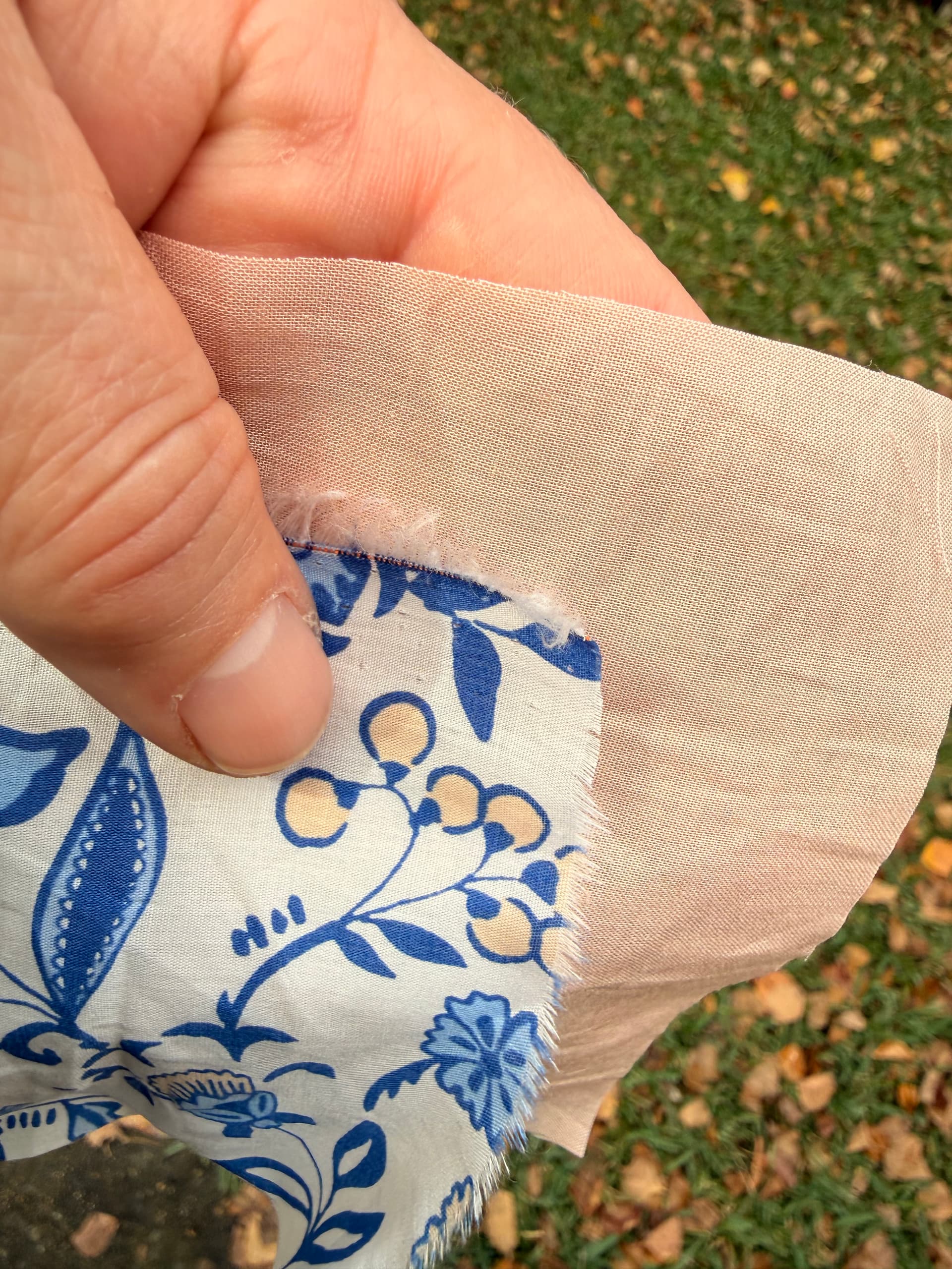 100% Cotton, voile, peach fuzz, plain , Australian milled