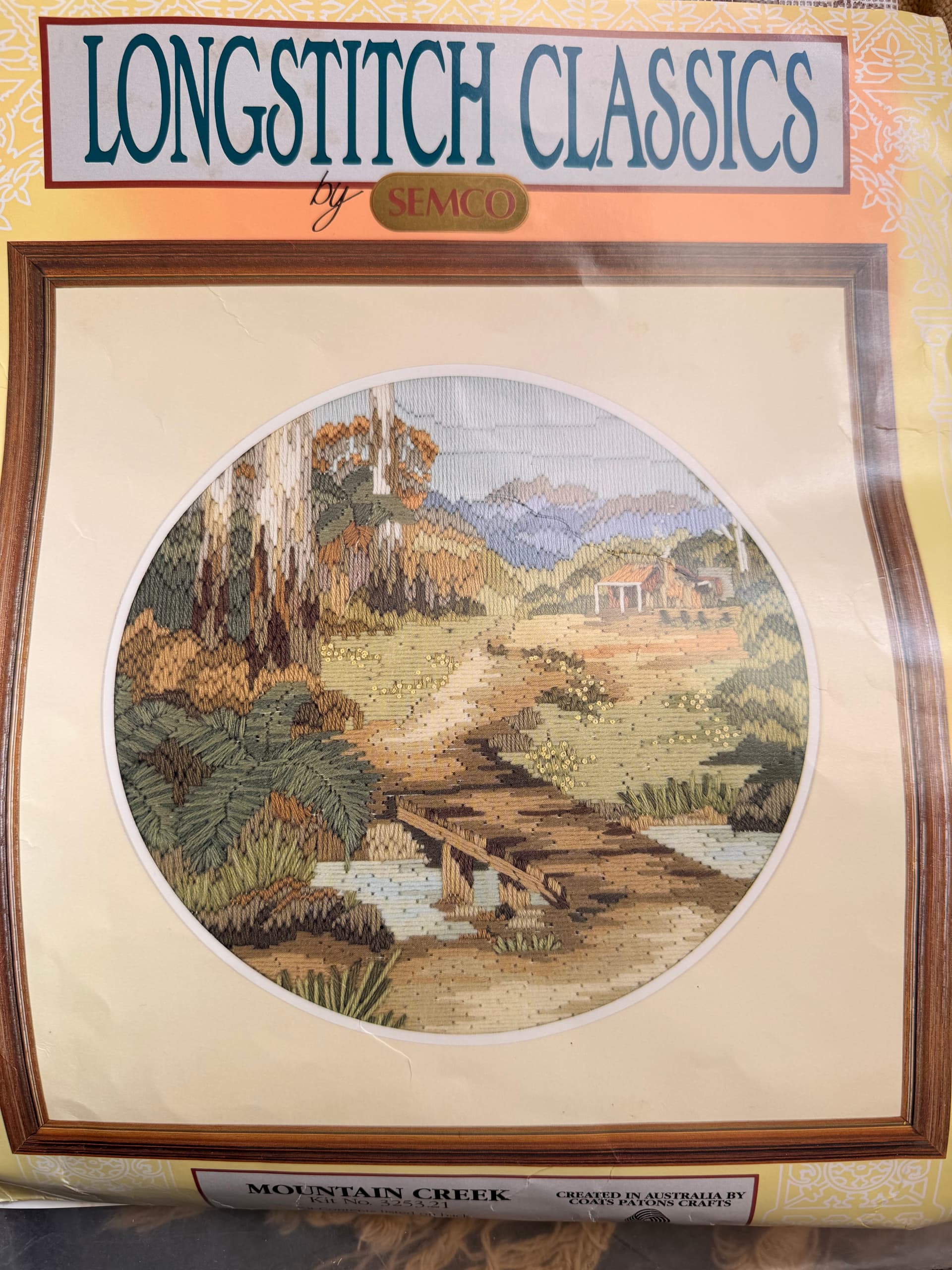 Long stitch kit with yarn, created by Coats Patons Crafts, Australia