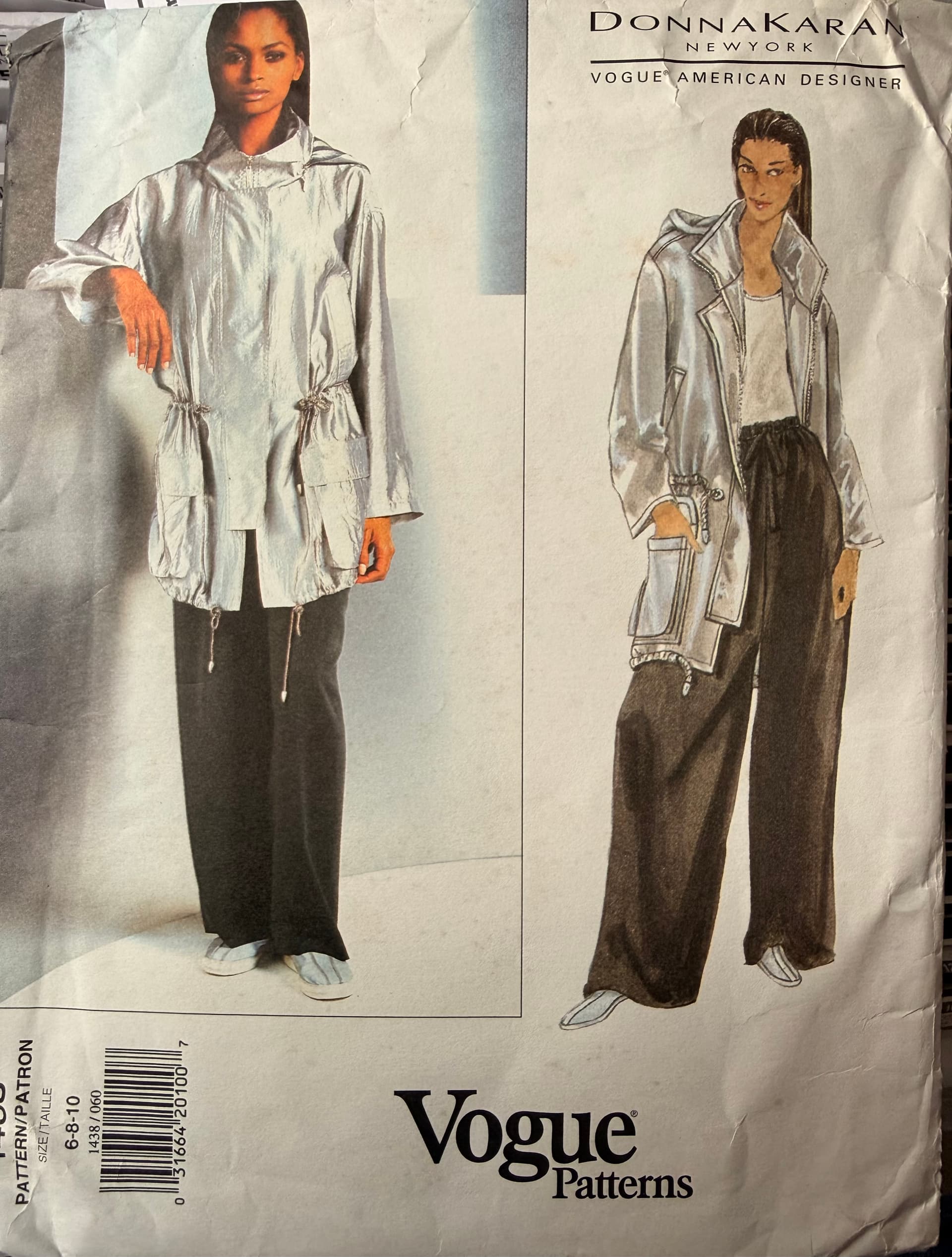 Sewing pattern Vogue 1438 rare, vintage collectable Donna Karan oversized jacket and pants