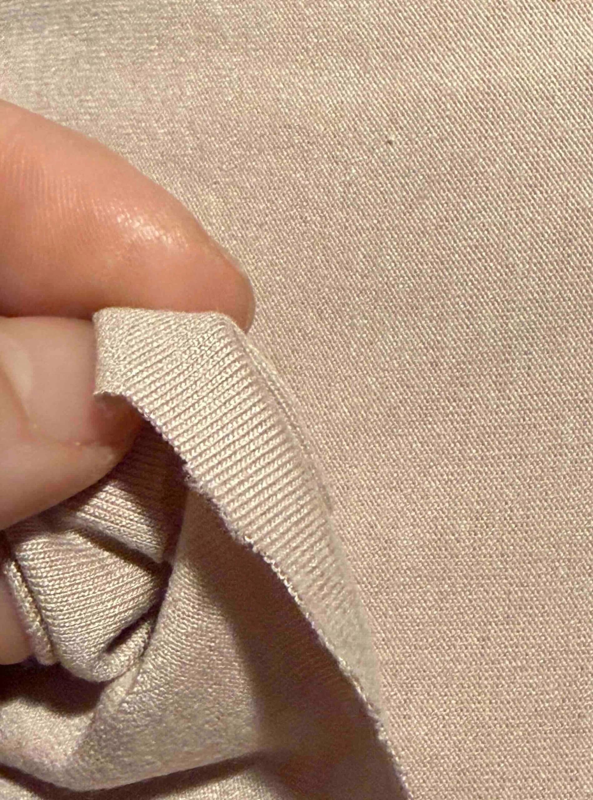 Softest bamboo knit fabric, dusky pink blush