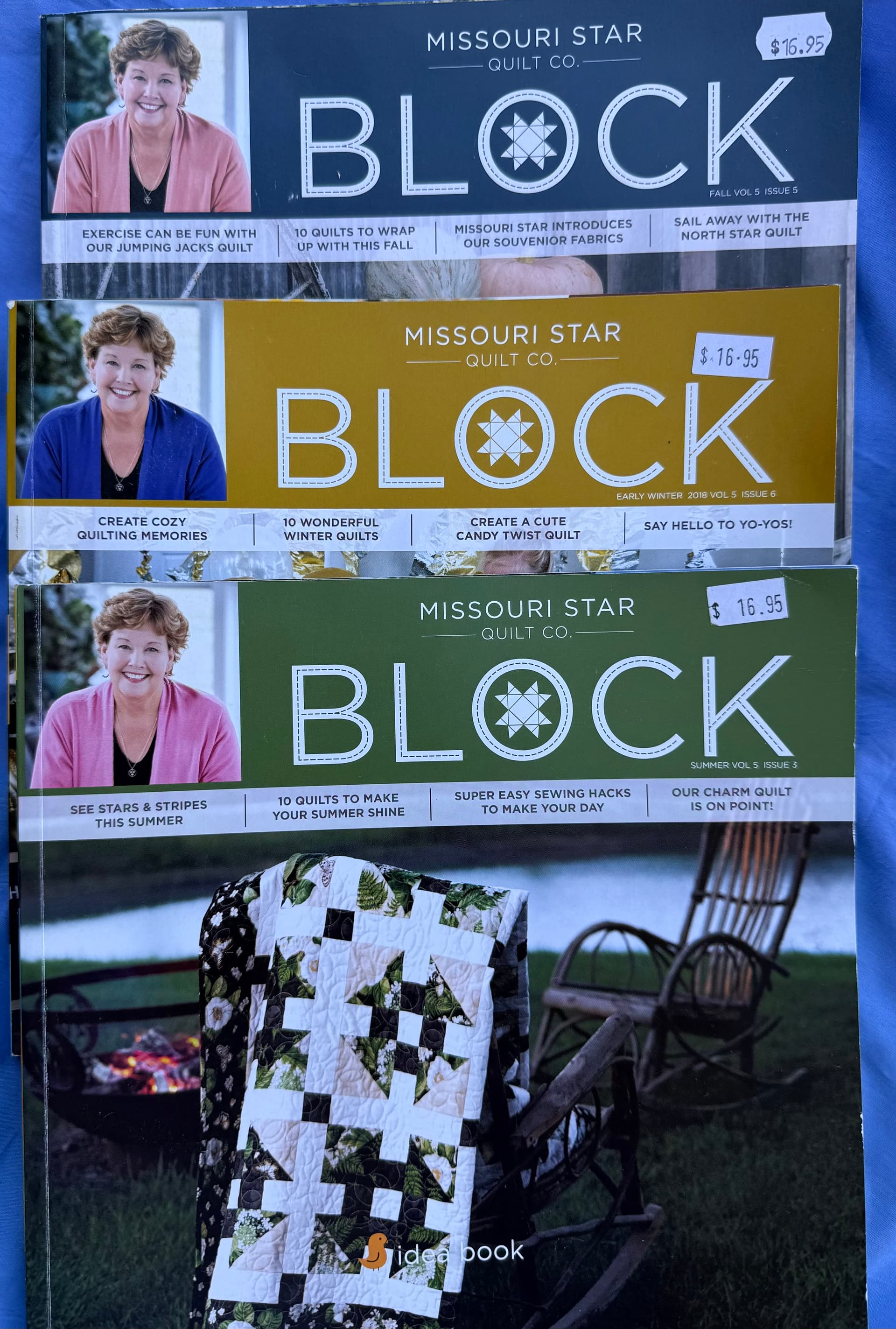 Missouri Star Quilt Company, three issues of “Block”